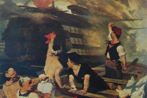 6 Ἰουνίου 1822 - Ἡ πυρπόληση τῆς τουρκικῆς ναυαρχίδας στήν Χίο