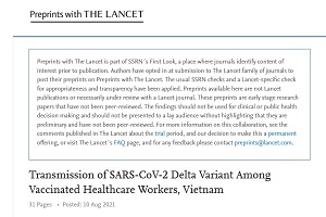Οξφόρδη, δημοσίευση στο Lancet: 251 φορές υψηλότερο ιικό φορτίο της μετάλλαξης δέλτα σε εμβολιασμένους με AstraZeneca