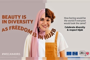 Εξοργίζει η αφίσα του Συμβουλίου της Ευρώπης υπέρ του ισλαμικού χιτζάμπ!