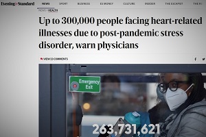 Bρετανία: Μέχρι και 300.000 άνθρωποι αντιμετωπίζουν καρδιακές παθήσεις ως αποτέλεσμα Διαταραχής Μετα-Πανδημικού Στρες*