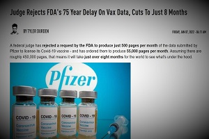 Ομοσπονδιακό δικαστήριο απορρίπτει τα 75 έτη καθυστέρησης για την δημοσίευση των δεδομένων του εμβολίου της Pfizer