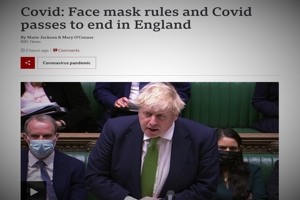 Οι μάσκες και τα διαβατήρια κορωνοϊού καταργούνται στην Αγγλία