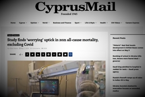 Επιστημονική μελέτη  καταγράφει στην Κύπρο υπερβάλλουσα γενική θνησιμότητα εξαιρουμένου του κορωνοϊού...