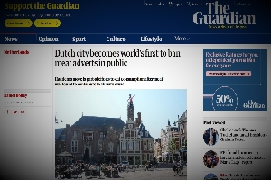 Ολλανδική πόλη απαγορεύει τις διαφημίσεις κρέατος