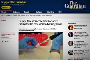 Πρωτοφανής επιδημία καρκίνων στην Ευρώπη καθώς δεν αντιμετωπίστηκαν κατά την περίοδο του κορωνοϊού