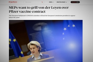 Αυξάνεται η πίεση στη Von Der Leyen να δώσει εξηγήσεις για τις συμβάσεις με την Pfizer