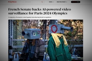 Οργουελιανό σύστημα παρακολουθήσεων με τεχνητή νοημοσύνη ετοιμάζει η Γαλλία εν όψει των Ολυμπιακών Αγώνων