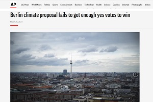 Βερολίνο: Ο λαός γυρίζει την πλάτη στην ατζέντα για την «κλιματική κρίση»!
