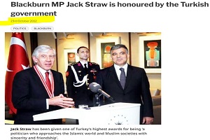 Ο Σοσιαλιστής Βρετανός «Τούρκος» Jack Straw τιμημένος από την Τουρκία