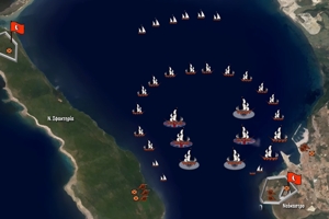 Η ναυμαχία του Ναβαρίνου και η μάχη της Πέτρας (βίντεο)