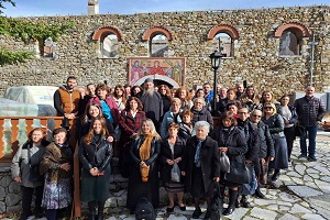 Μέλη και φίλοι της Ενωμένης Ρωμηοσύνης από την Θεσπρωτία για προσκύνημα στην Ναύπακτο