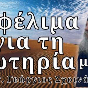 π. Γεώργιος Σχοινάς: Τα ωφέλιμα για τη σωτηρία μας