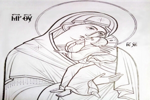 Σχέδια ζωγραφικής για μικρά παιδιά – 111. Μήτηρ Κυρίου