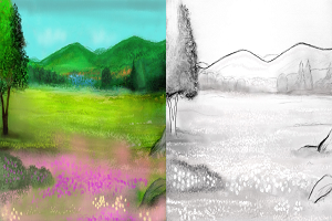 Σχέδια ζωγραφικής για μικρά παιδιά – 116. Τοπίο