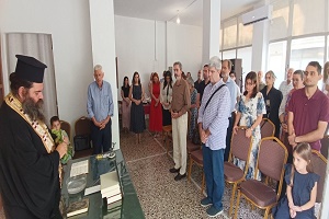 Δελτίο Τύπου: Αγιασμός Γραφείων Ενωμένης Ρωμηοσύνης στη Λάρισα
