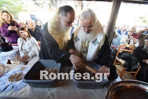 Ανακομιδή Λειψάνων Οσίου Ονουφρίου στην Κορωνησία (ΦΩΤΟ)
